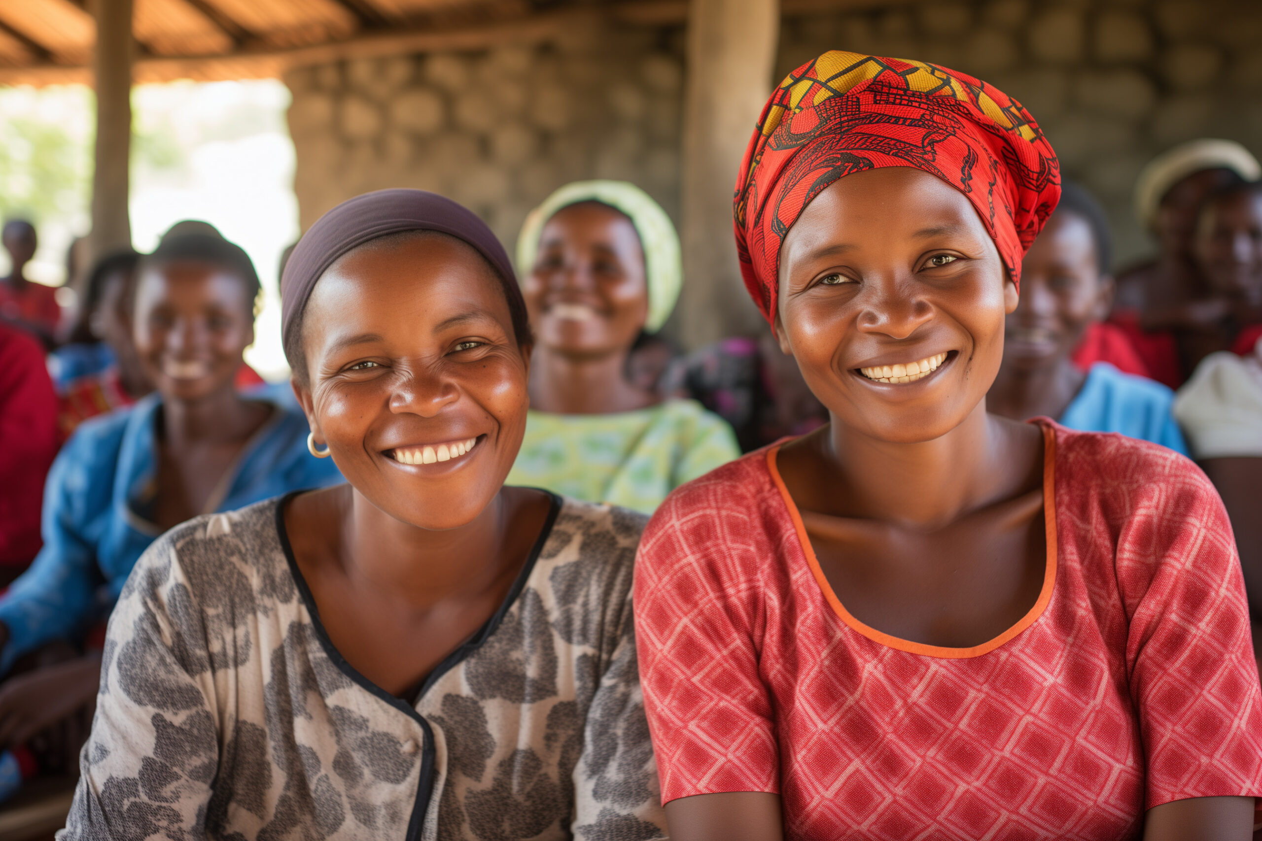 celebrate culture and heritage: photo of group of african women in a village community